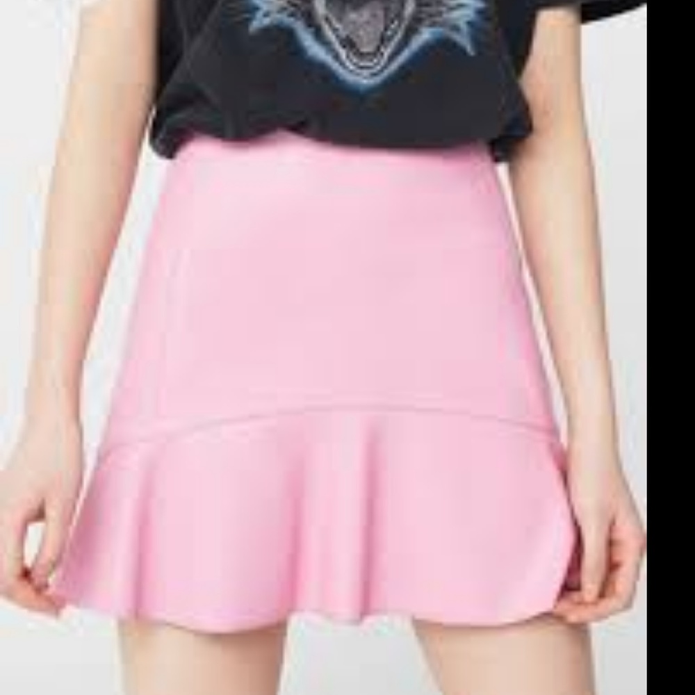 NWOT Pink Leather Skirt